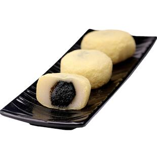 松花小金团手工糯米团子糕点糍粑芝麻豆沙馅传统清明果子点心特产
