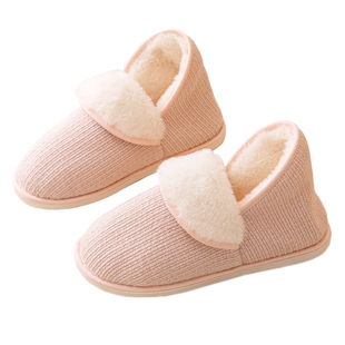月子鞋包跟产后秋冬季加绒保暖孕妇冬天防滑软底高帮加厚产妇拖鞋