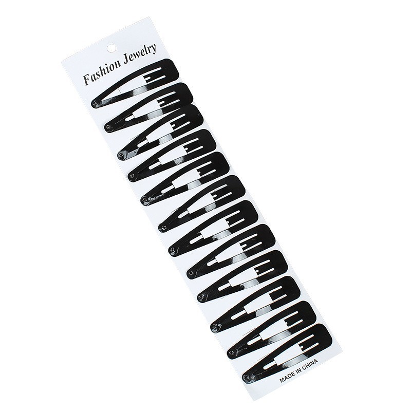 简约加厚黑色碎发BB夹刘海夹