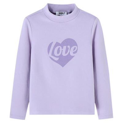 安奈儿童装女童中领长袖T恤2025冬新款仿德绒弹力保暖可爱打底衫