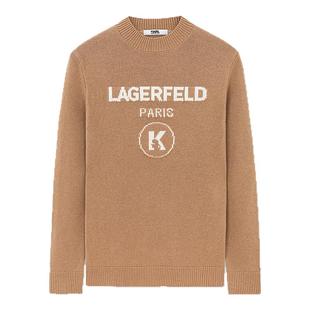 KARL LAGERFELD秋季绵羊毛山羊绒新款羊毛衫男士上衣老佛爷卡尔