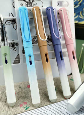 5支装热敏可擦钢笔 小学生3-6年级用正姿钢笔0.38大尖墨囊可替换