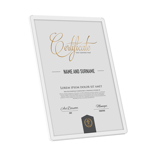 a4纸框架相框摆台展示框立荣誉证书框板透明专利奖通用状证件牌