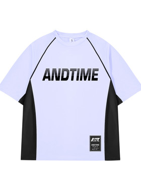 andtime正品美式切割短袖