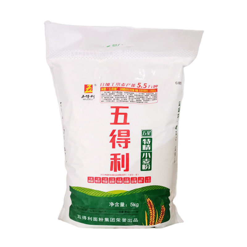 五得利5星特精小麦筋道大饼面粉
