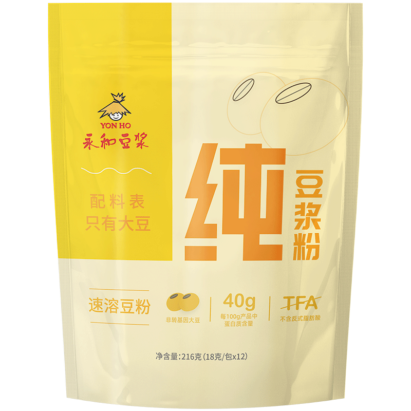 永和豆浆纯净配料只有大豆