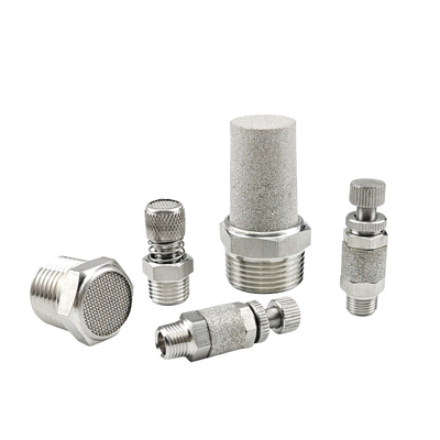 不锈钢可调平头宝塔消声器