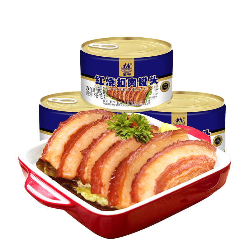 四川美宁红烧扣肉350g整箱罐头