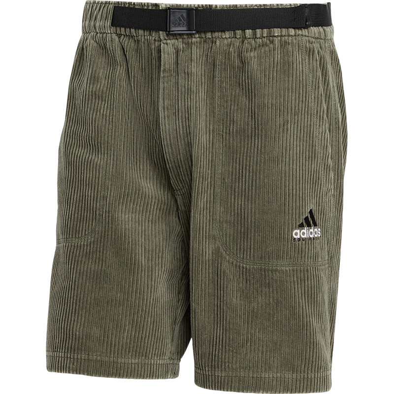 Adidas/阿迪达斯正品2025男士灯芯绒弹力日常透气短裤JX1469