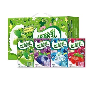 1月新伊利优酸乳250ml*24盒原味/草莓/蓝莓/西梅/AD钙味早餐牛奶