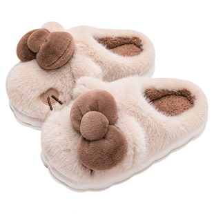 可爱棉拖鞋女款冬天2025新款少女心家居室内保暖毛毛绒拖鞋秋冬季