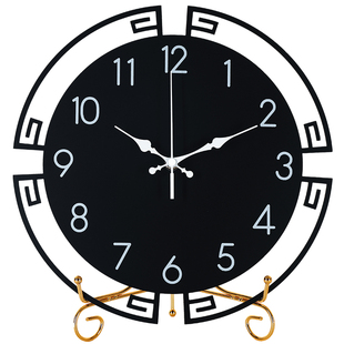 新中式座钟客厅桌面摆钟艺术时钟台钟电视柜大气网红摆件台式钟表