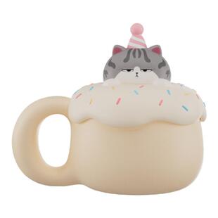 吾皇万睡联名陶瓷杯巴扎黑杯子卡通个性创意卡通生日礼物咖啡水杯