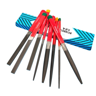 日本壶三什锦锉平锉半圆三角圆锉钳工木工215mm粗中细齿扁锉钢锉