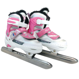 黑龙速滑冰刀鞋儿童花样刀冰球刀成人可调鞋码初学者女加厚保暖男