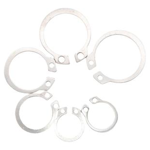 304不锈钢轴用挡圈轴卡轴承轴用卡簧C型卡环弹性c形外卡簧GB894