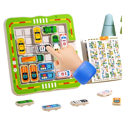 磁力移车出库汽车华容道益智游戏