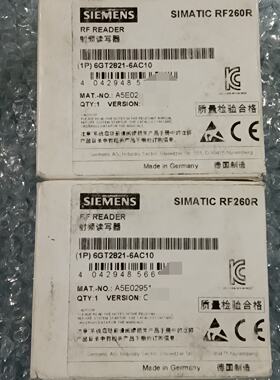 询价-SIMATIC RF260R射频读写器，型号6GT28