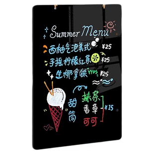 小黑板菜单展示牌定制奶茶店咖啡店餐厅饭店店铺前台挂墙式可擦写双面创意个性广告牌儿童家用教学手写留言板