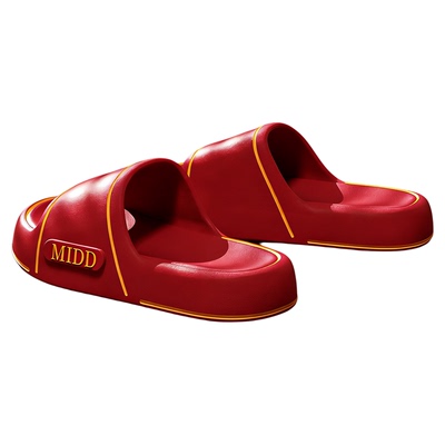 本命年红色凉拖鞋女新款男士防臭