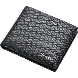 金利来男士钱包真皮短款皮夹轻奢银包品牌潮流零钱包牛皮名牌钱夹