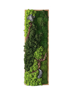 永生苔藓绿植壁挂饰立体植物墙绿植壁画高档墙面挂画桌面装饰摆件