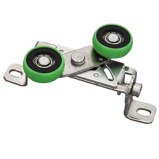 重型推拉门上轮铝合金移门上轨道吊滑轮顶轮导向轮一字防摆轮配件