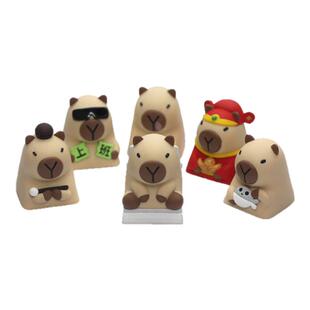 卡皮巴拉个性键帽单个创意树脂机械键盘帽可爱客制化ESC礼物