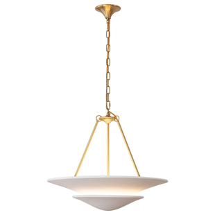 美式vc法式客厅餐厅石膏全铜吊灯设计师复古复古别墅卧室侘寂风灯