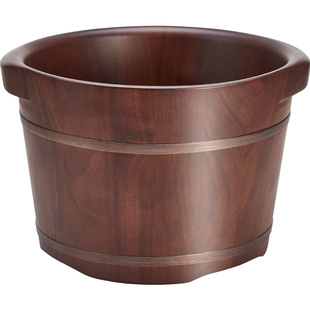 木质足浴桶木桶家用洗脚桶泡脚桶按摩冬天养生带盖实木洗脚盆木盆