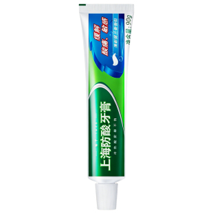 美加净上海防酸牙膏90g口气清新留兰香牙膏抗敏感正品官方旗舰店