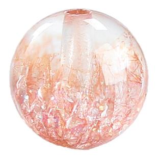 超七水晶散珠骨干粉色烟花圆珠手串处理水晶多宝单颗聚宝盆di配饰