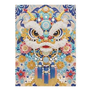 2026新款中国风钻石画醒狮DIY
