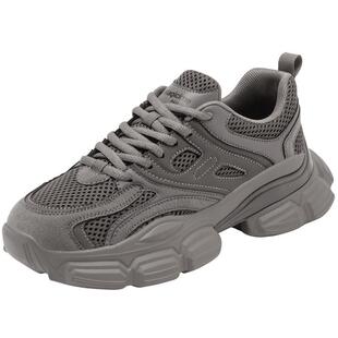 达芙妮黑色老爹鞋女款2026新款春夏女鞋厚底运动休闲爆超火显脚小