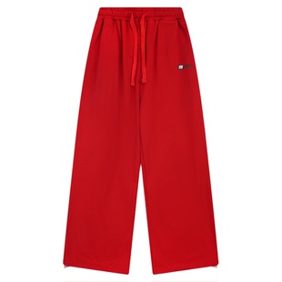 DK童装25秋冬5A抗菌女男童趣味阔腿裤长裤儿童中大童宽松休闲卫裤