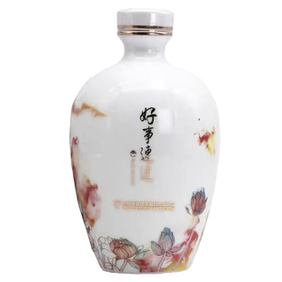 金门高粱酒好事连连58度小坛装600ml白瓷瓶纯粮食酿造白酒礼盒装