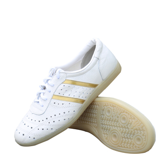 软牛皮牛筋底男武术鞋凉鞋太极拳鞋女八段锦真皮新款太极鞋夏季