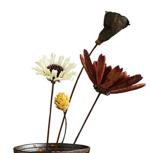 干莲蓬头花束干花道具假花仿真花家居摆设插花装饰卧室客厅花艺