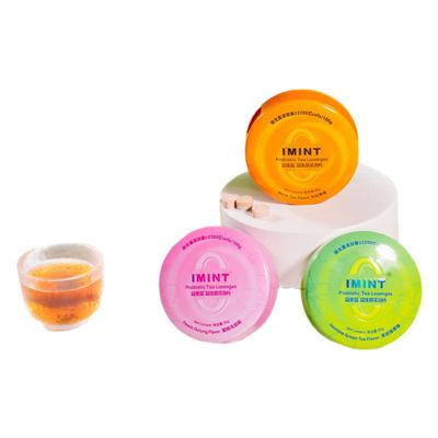 IMINT无糖益生菌茶含片xit润喉薄荷糖清新口气木糖醇茶多酚糖果乐