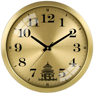 国际时区酒店背景墙宾馆大堂前台金色挂钟世界大厅时钟超大号钟表