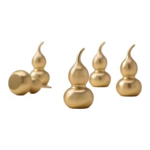 葫芦拉手个性创意合金中式厨房抽屉衣柜门金色五金轻奢单孔门把手