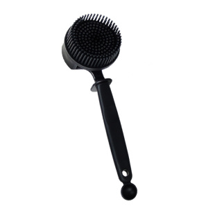 清洗意式咖啡机冲煮头清洁刷硅胶圆弧滤网炉头刷清洁神器软毛刷