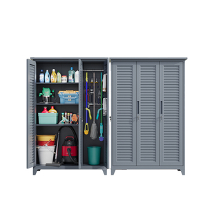 百叶门户外储物柜防水防晒防腐蚀别墅庭院收纳露天花园工具杂物柜