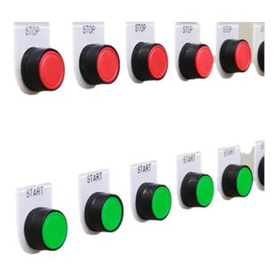 设备按钮标识牌机械标签贴启动电源开关复位急停亚克力牌停止暂停故障指示灯压力表报警提示贴仪器开关贴定制