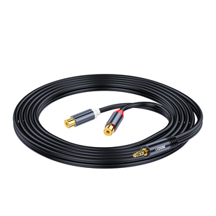 绿众AUX公转双莲花母音响功放红白AV插头3.5mm转2RCA一分二音频线