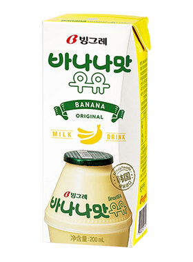 韩国进口Binggrae宾格瑞香蕉牛奶