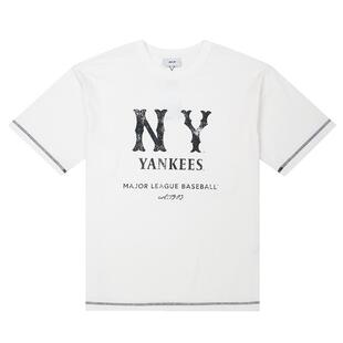 【自营】MLB短袖男装女装通勤透气半袖宽松运动服休闲上衣圆领T恤