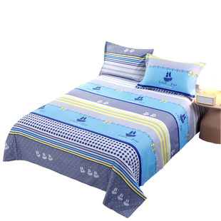 纯棉床单单件定做全棉被单加大炕单榻榻米3米3.5米双人炕盖罩4米