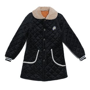 新款罩衣女冬加绒加厚罩衣女工作服大码棉服女睡衣保暖省服家居服