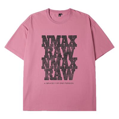 NMAX大码潮牌男装26年夏季新款美式街头潮流字母印花速干抑菌T恤